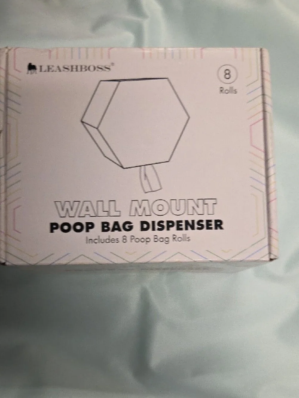 Wall Mount Poop Bag Dispenser - White